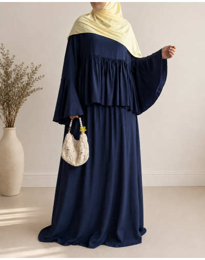 Ensemble Jupe Longue & Tunique à Manches Cloche
